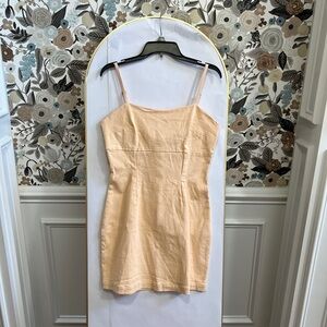 Avec les filles yellow mini dress